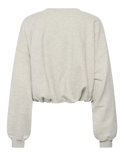 Gestuz - GZKahla Sweatshirt - Ultra Light Grey Melange